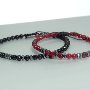 Set cuplu bratari Soulmates cod Morse - Bratari personalizate.  - bijuterii - brățări - brățară cu mărgele - Artynos.ro