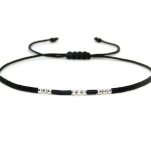 Bratara personalizata - Smile - cod morse / Bratari personalizate - bijuterii - brățări - brățară cu mărgele - Artynos.ro