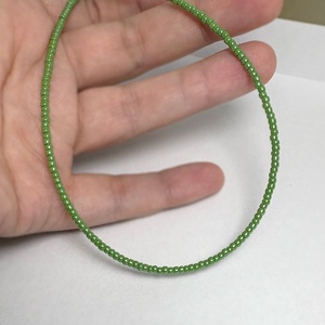 Colier minimalist din margelute japoneze de culoare verde menta. - bijuterii - coliere - coliere cu mărgele - Artynos.ro