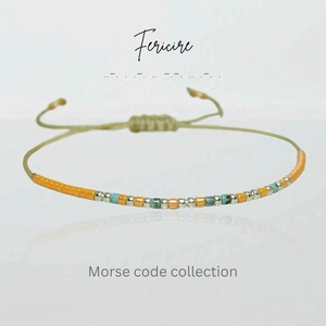 Bratara personalizata - Fericire - cod morse / Bratari personalizate - Artynos.ro