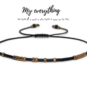 Bratara cu mesaj in cod Morse. Bratara personalizata, Bijuterii, Bratari, Bratari din margele, Altele, ARTYNOS