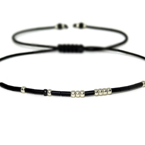 Bratara cu mesaj in cod Morse My person. Bratara personalizata - bijuterii - brățări - brățări din mărgele - Artynos.ro