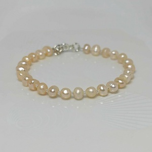 Bratara perle cultura - Blush Pearl - bijuterii - brățări - brățări din pietre semiprețioase - Artynos.ro