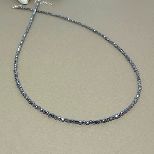 Set coliere terahertz si turmalina neagra - Metallic Eclipse - bijuterii - coliere - coliere din mărgele - Artynos.ro