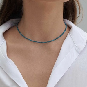 Colier minimalist din apatit fatetat, Bijuterii, Coliere, Coliere din margele, Altele, Colier minimalist din apatit fatetat
- Apatit: 2.6-2.7 mm
- Sistem inchidere si elemente metalice: ..., ARTYNOS