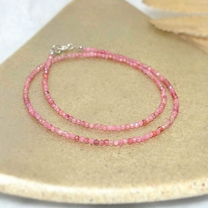 Colier turmalina roz - Pink Serenity - bijuterii - coliere - coliere din mărgele - Artynos.ro