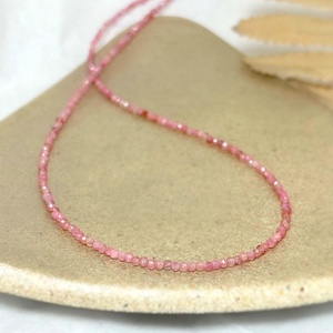 Colier turmalina roz - Pink Serenity - bijuterii - coliere - coliere din mărgele - Artynos.ro