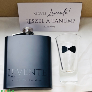 Pachet pentru solicitare martor barbat, Accesorii nunta, Amintiri si cadouri de nunta, Cadou nunta, Pahar de nunta, set de sticla, Altele, ARTYNOS