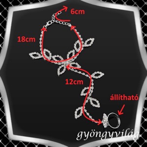 Bijuterii-brățări: brățară-brățară de cristal ES-K08 - accesorii nuntă - bijuterii mireasă - brățări mireasă  - Artynos.ro