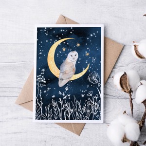 Carte poștală de Crăciun, felicitare, animal de pădure cadou companion -  - Artynos.ro