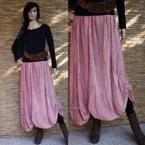 RACHEL - fustă lagenlook din in IN COLOUR! - îmbrăcăminte și modă - haine damă - fustă damă - Artynos.ro