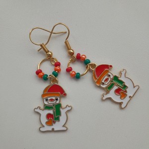 Cercei de Crăciun - om de zăpadă -  - Artynos.ro