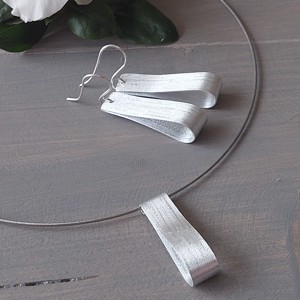 Minimala in forma de pana din aluminiu, Bijuterii, Seturi de bijuterii, , ARTYNOS