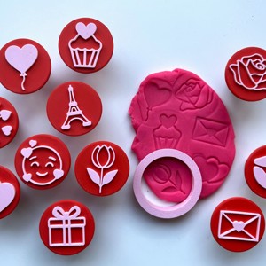 Set de stampile si forme de taiat pentru prajituri de Sfantul Valentin � imprimate 3D, , , ARTYNOS