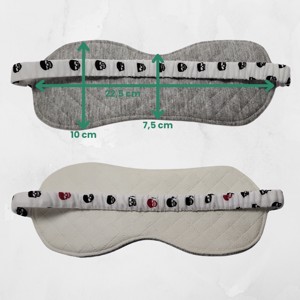 2 bucăți Mască de dormit moale moale matlasată - confortabilă, cauciucată, personalizată -  - Artynos.ro