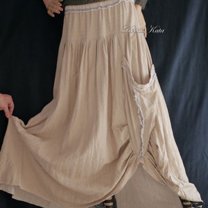 LUCA-SZOKNYA / natúr - layerslook fashion design - îmbrăcăminte și modă - haine damă - fustă damă - Artynos.ro