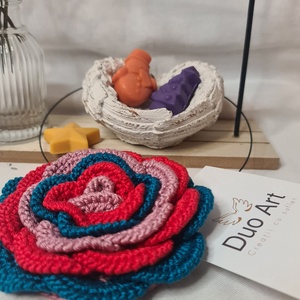 Brosa/colier crosetat manual, Bijuterii, Coliere, Coliere brodate, Crosetat, ARTYNOS