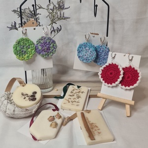 Cercei croșetați cu tortiță de argint - bijuterii - cercei - cercei croșetați - Artynos.ro