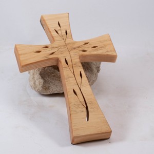 Cruce din lemn cu model, cruce de perete , Casa & Stil de viata, Accesorii religioase, Cruce, Prelucrarea lemnului, ARTYNOS