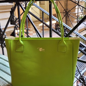 Kiwi verde pentru munca - marhabőr shopper, , , ARTYNOS