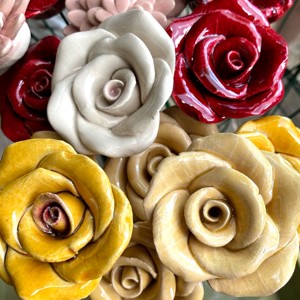 Floare ceramica roz, Casa & Stil de viata, Decoratiuni de casa, Accesorii florale, Flori la fir, , ARTYNOS