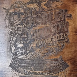 Gravare cu laser Harley Davidson, Casa & Stil de viata, Accesorii pentru decorat casa, Picturi murale, Arta de perete din lemn, , ARTYNOS