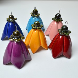 Campanula, floare din ceramică - casă & stil de viață - accesorii de grădină - decorațiuni de curte - Artynos.ro