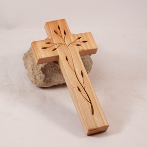 Cruce din lemn cu model, cruce de perete , Casa & Stil de viata, Accesorii religioase, Cruce, Prelucrarea lemnului, ARTYNOS