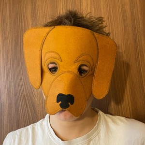 Vizsla mască de câine și coadă din pâslă -  - Artynos.ro