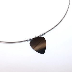 Coardă de chitară, aluminiu și disc, colier pentru bărbați, 55 cm (NY.01) -  - Artynos.ro