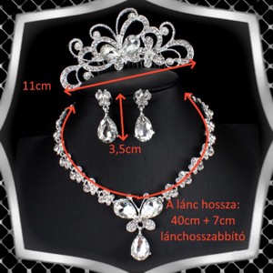 Seturi de bijuterii: set de bijuterii pentru nuntă, mireasă, casual + diademă ES-SZT20 51 -  - Artynos.ro