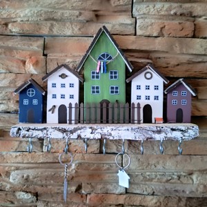 Suport colorat pentru chei, in forma de casuta , Casa & Stil de viata, Decoratiuni de casa, Decoratiuni de pereti, Suport pentru chei, , ARTYNOS