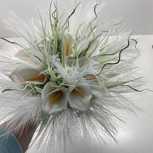 Buchet mireasa sau nasa cale albe de sapun cod B44, Accesorii nuntă, Buchet mireasă , Aranjament de flori, ARTYNOS