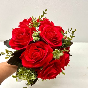 Buchet mireasa sau nasa - flori artificiale, cod B42 - accesorii nuntă - buchet mireasă  - Artynos.ro