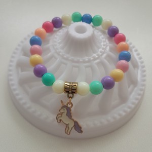 Bratara din margele acrilice cu unicorn, , , ARTYNOS