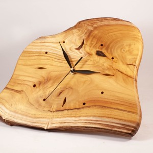 Ceas de perete din lemn, ceas din lemn rustic, -  - Artynos.ro