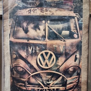 Vw T1 lemn imagine, Casa & Stil de viata, Accesorii pentru decorat casa, Picturi murale, Arta de perete din lemn, , ARTYNOS