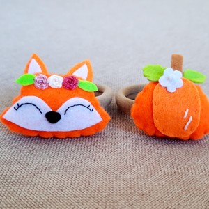 Foxy dovleac scrunchie pentru fete -  - Artynos.ro