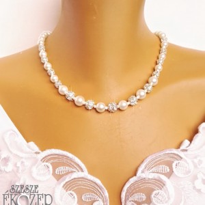 Set de mărgele cu stras - accesorii nuntă - bijuterii mireasă - set bijuterii de mireasă - Artynos.ro