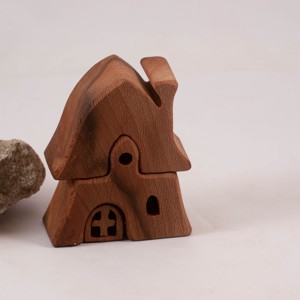  Casa din lemn, constructor din lemn, puzzle jigsaw - Artynos.ro