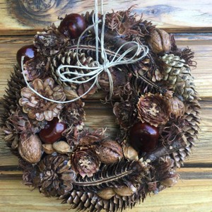 Ciocanitoare naturala, decorare usa cu fructe uscate, , , ARTYNOS