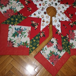 Fustă pentru bradul de Crăciun (patchwork) -  - Artynos.ro