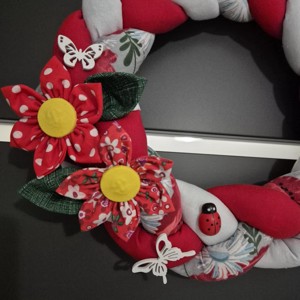  Poppy împletit decorare ușă, decorare fereastră -  - Artynos.ro