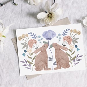 Carte poștală de Paște, felicitare iepuraș, card cadou -  - Artynos.ro