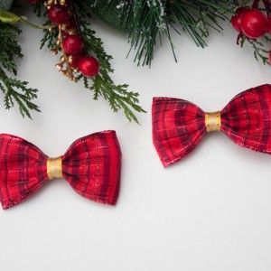 Clema de par de Craciun Masnis - Rosu inchis, Craciun, Imbracaminte de Craciun, , ARTYNOS