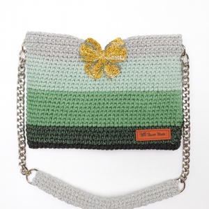 Emerald Bloom � ElaD� by Elena�s Craft, Genti si portofele, Genti de mana si umar, Geanta crossbody, Crosetat, ARTYNOS