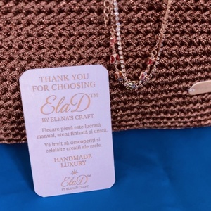 Geantă croșetată handmade elegantă maro cu fundă satin � ElaD� by Elena�s Craft - genți și portofele - genți de mână și umăr - geantă casual - Artynos.ro