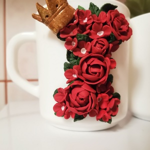 Cana personalizata cu initiala lucrata cu fimo -  - Artynos.ro