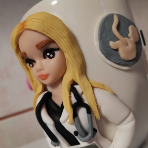 Cana personalizata medic ginecolog fimo - casă & stil de viață - accesorii pentru echipamente de bucătărie - accesorii de servire - căni - Artynos.ro