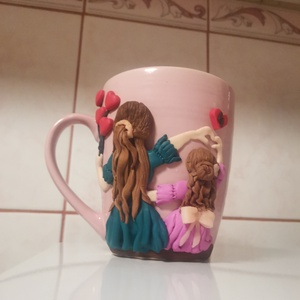 Cana personalizata din fimo nasa si fina , Casa & Stil de viata, Accesorii pentru echipamente de bucatarie, Accesorii de servire, Cani, Altele, Plastilina, Daca si tu iti doresti sa iti bei cafeaua/ceaiul intr-o cana speciala nu ezita sa imi scrii. Impreu..., ARTYNOS